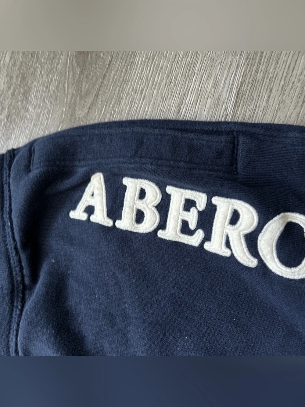 Y2K style Abercrombie & Fitch Sweatpants Spellout Stitched Lettering SZ S